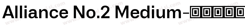 Alliance No.2 Medium字体转换